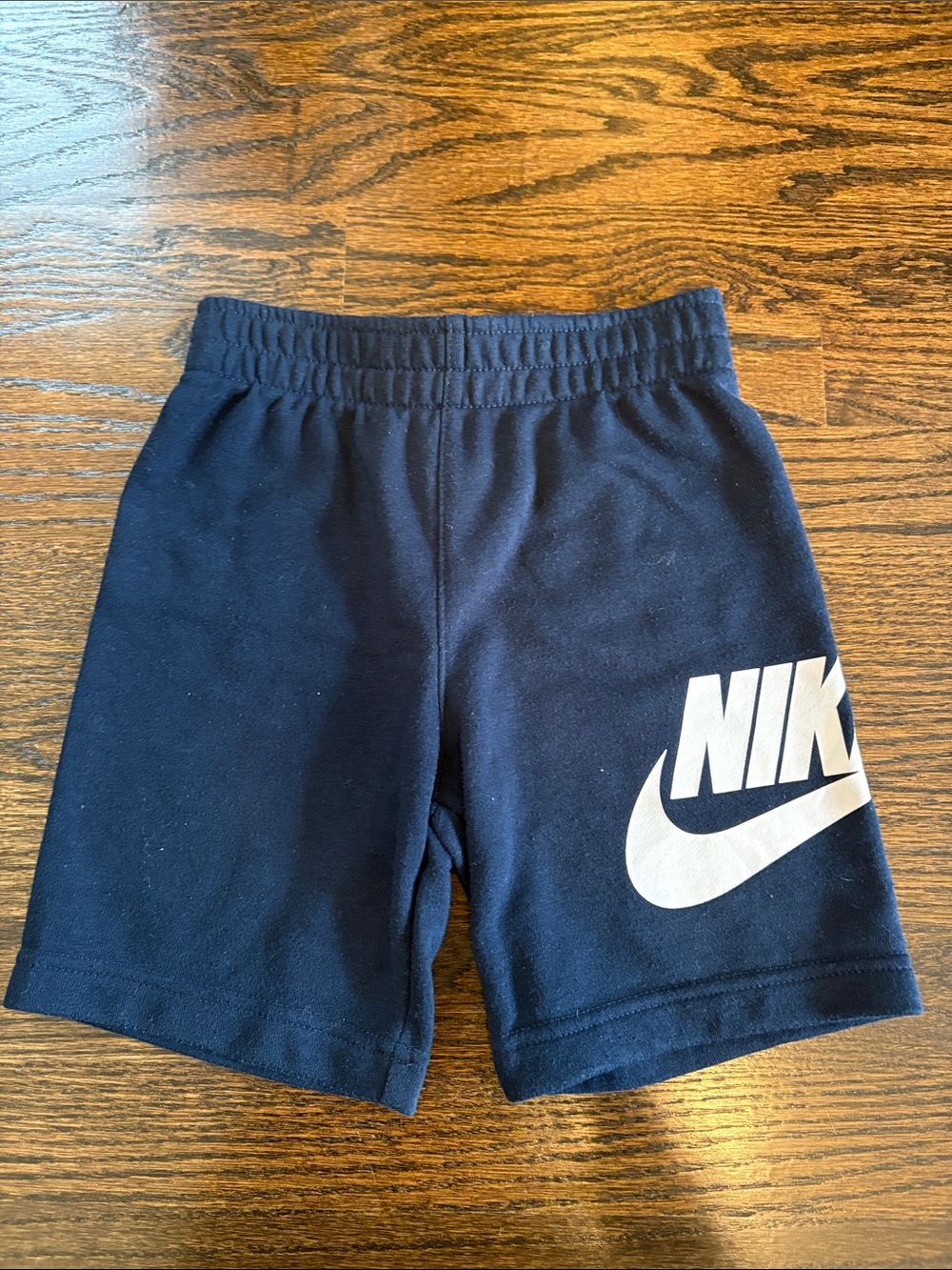 Nike Dark Blue Athletic Shorts with White Logo